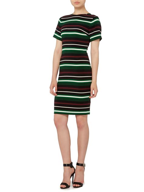 michael kors dress striped green